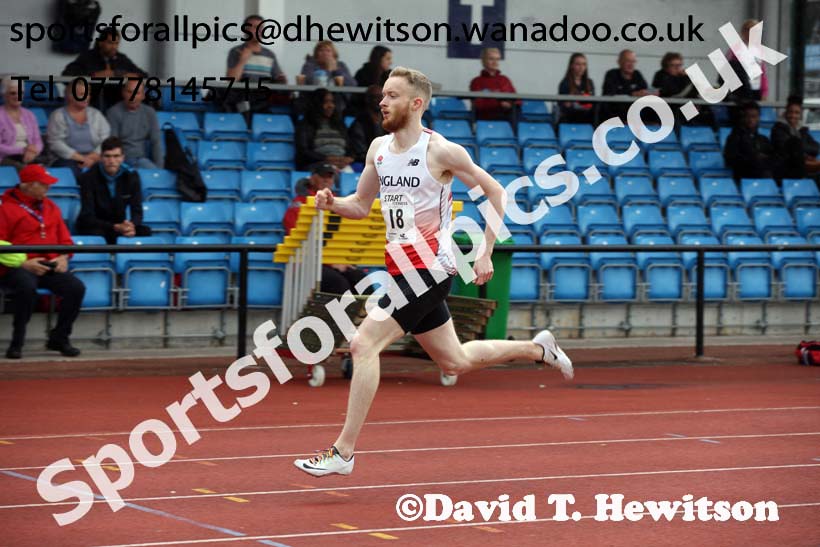 Senior mens 400 metres, Northern Championships, Sport City, Manchester. Photo: David T. Hewitson/Sports for All Pics